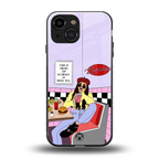 foodie diner back phone cover | glass case for iphone 13 mini