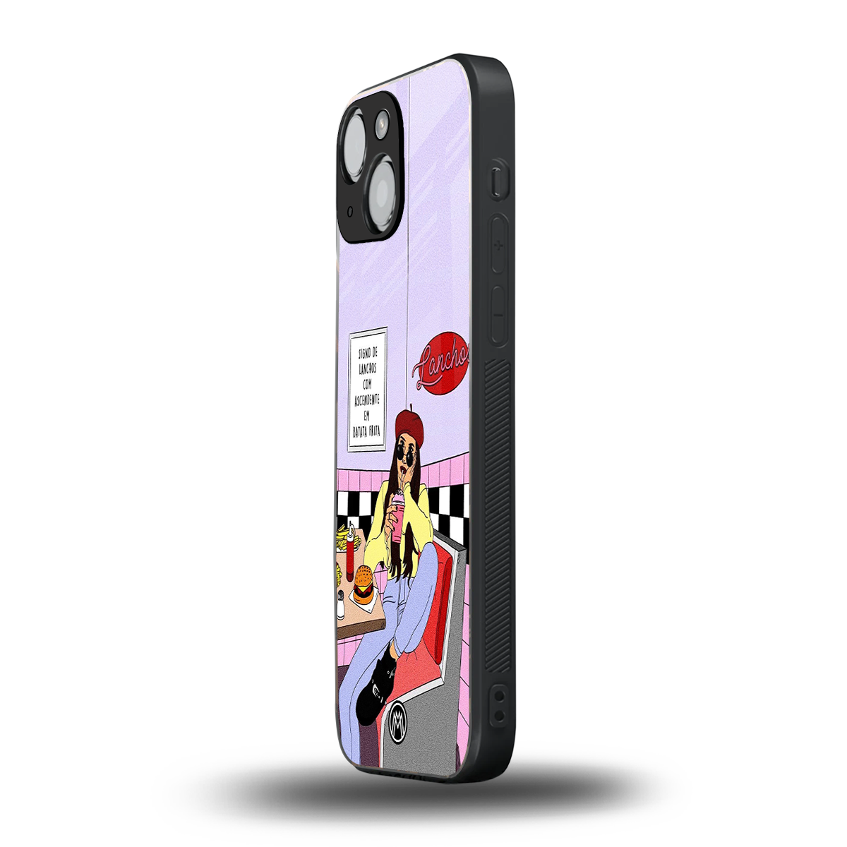foodie diner back phone cover | glass case for iphone 13 mini