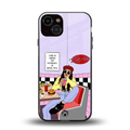 foodie diner back phone cover | glass case for iphone 13