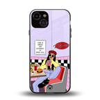 foodie diner back phone cover | glass case for iphone 13