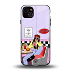 foodie diner back phone cover | glass case for iphone 14 plus