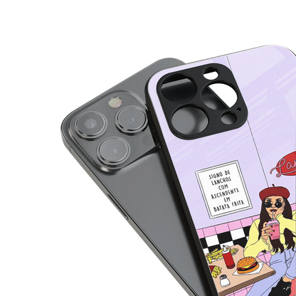 foodie diner back phone cover | glass case for iphone 14 pro