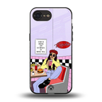 foodie diner back phone cover | glass case for iphone 16e