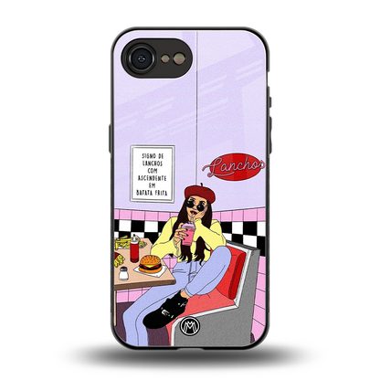 foodie diner back phone cover | glass case for iphone 16e