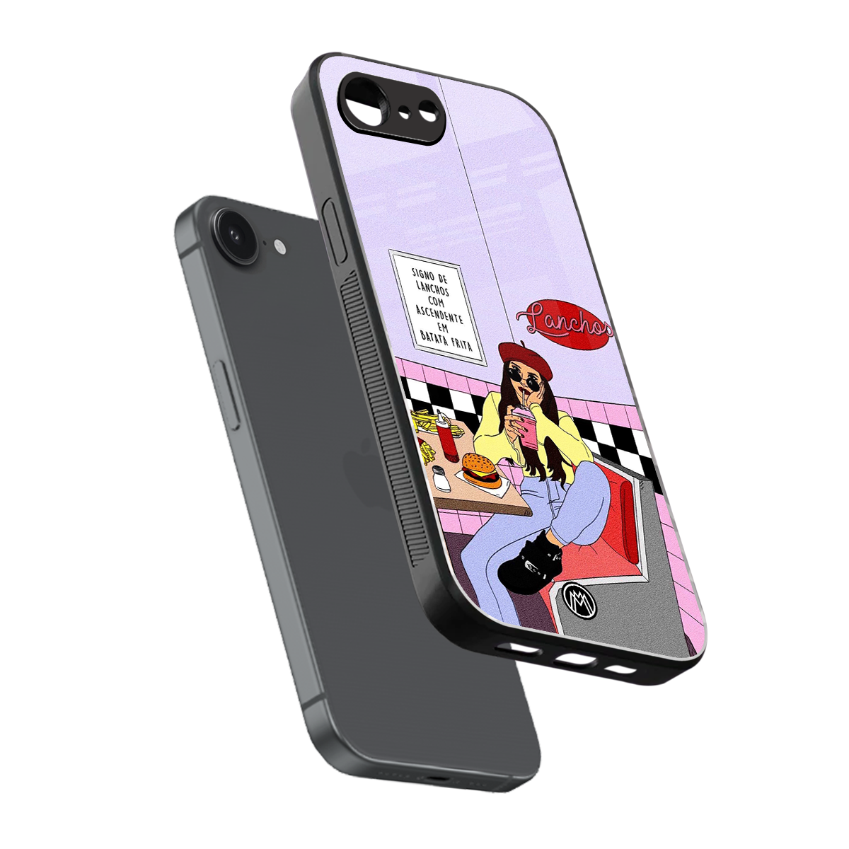 foodie diner back phone cover | glass case for iphone 16e