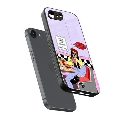 foodie diner back phone cover | glass case for iphone 16e