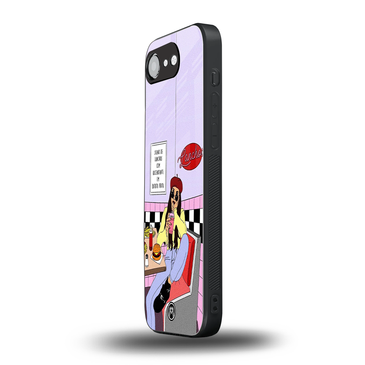 foodie diner back phone cover | glass case for iphone 16e