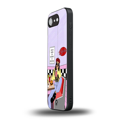 foodie diner back phone cover | glass case for iphone 16e