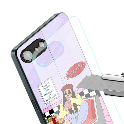 foodie diner back phone cover | glass case for iphone 16e