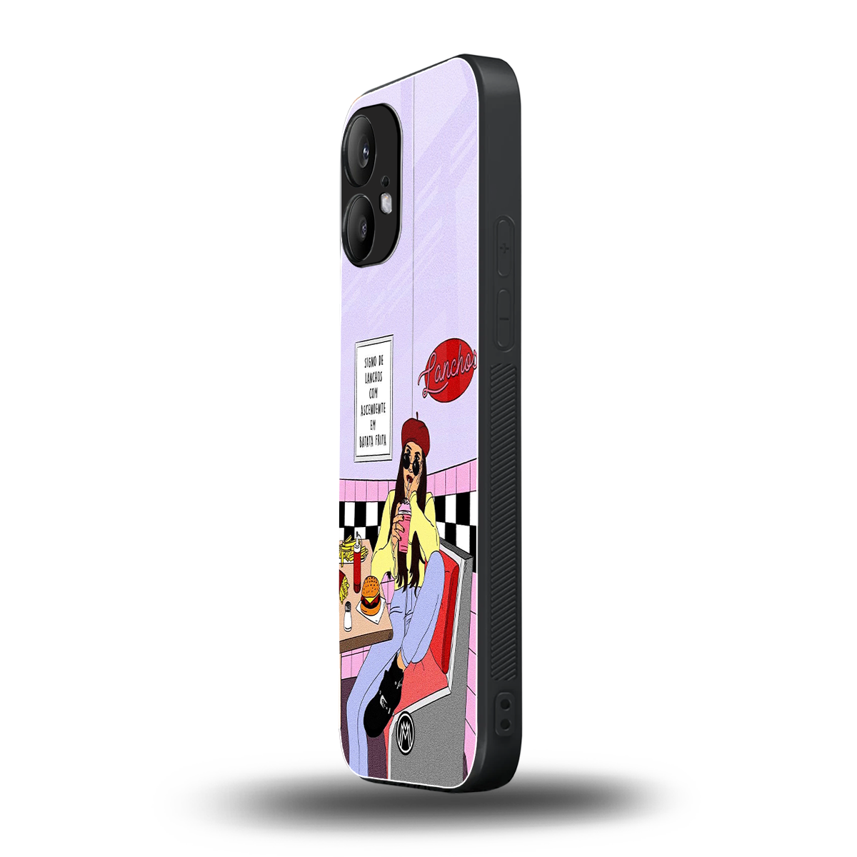 foodie diner back phone cover | glass case for nothing phone 2