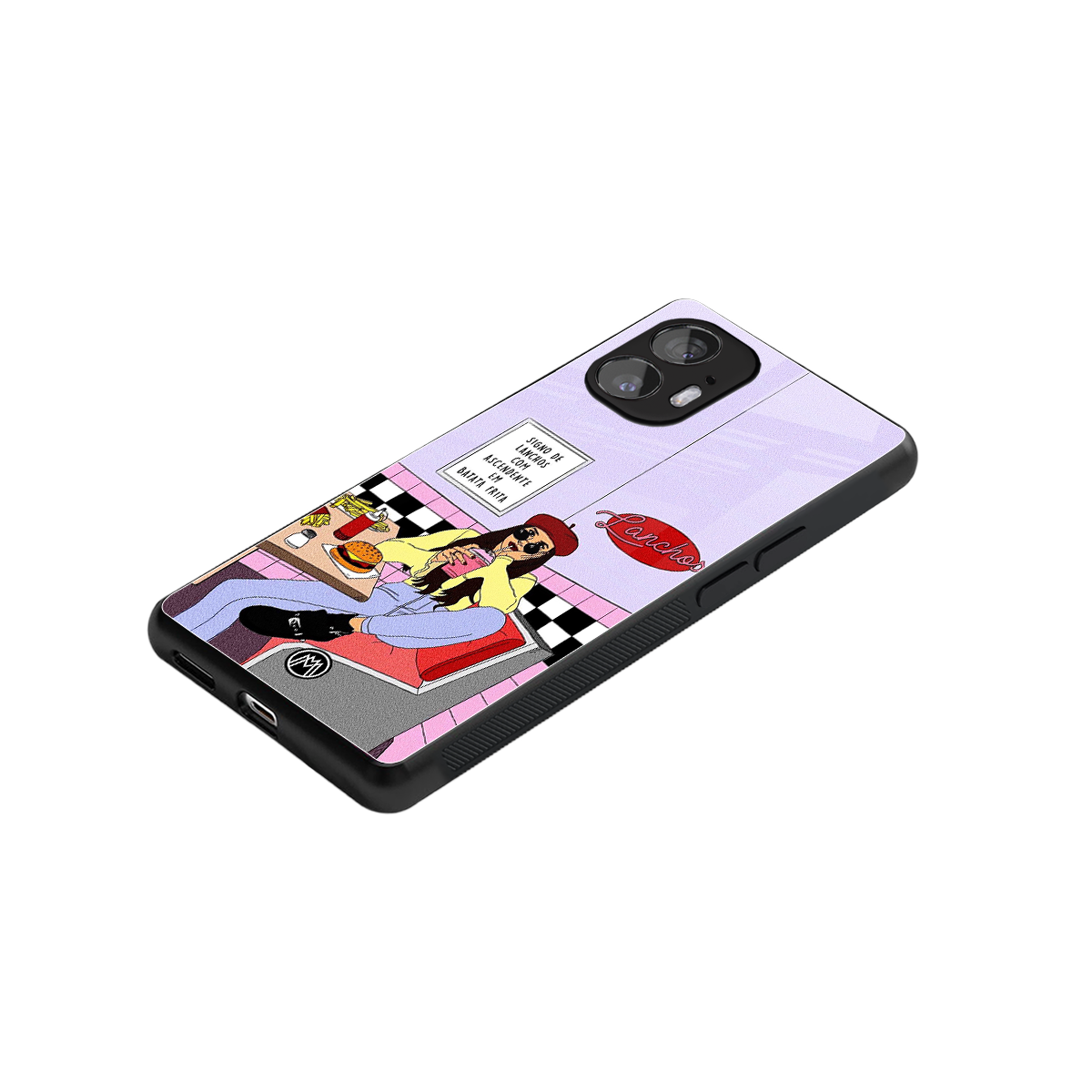 foodie diner back phone cover | glass case for nothing phone 2