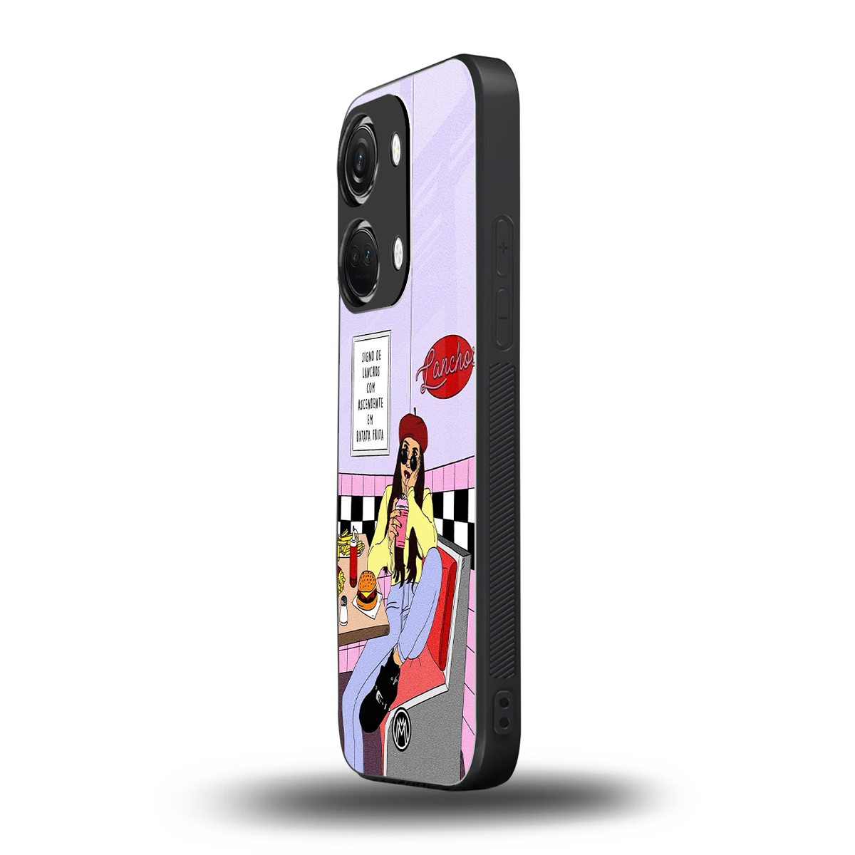 foodie diner back phone cover | glass case for oneplus nord 3