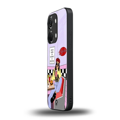 foodie diner back phone cover | glass case for oneplus nord 3