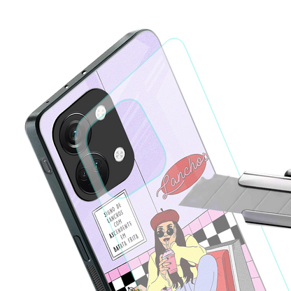 foodie diner back phone cover | glass case for oneplus nord 3