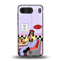foodie diner back phone cover | glass case for oneplus nord 4