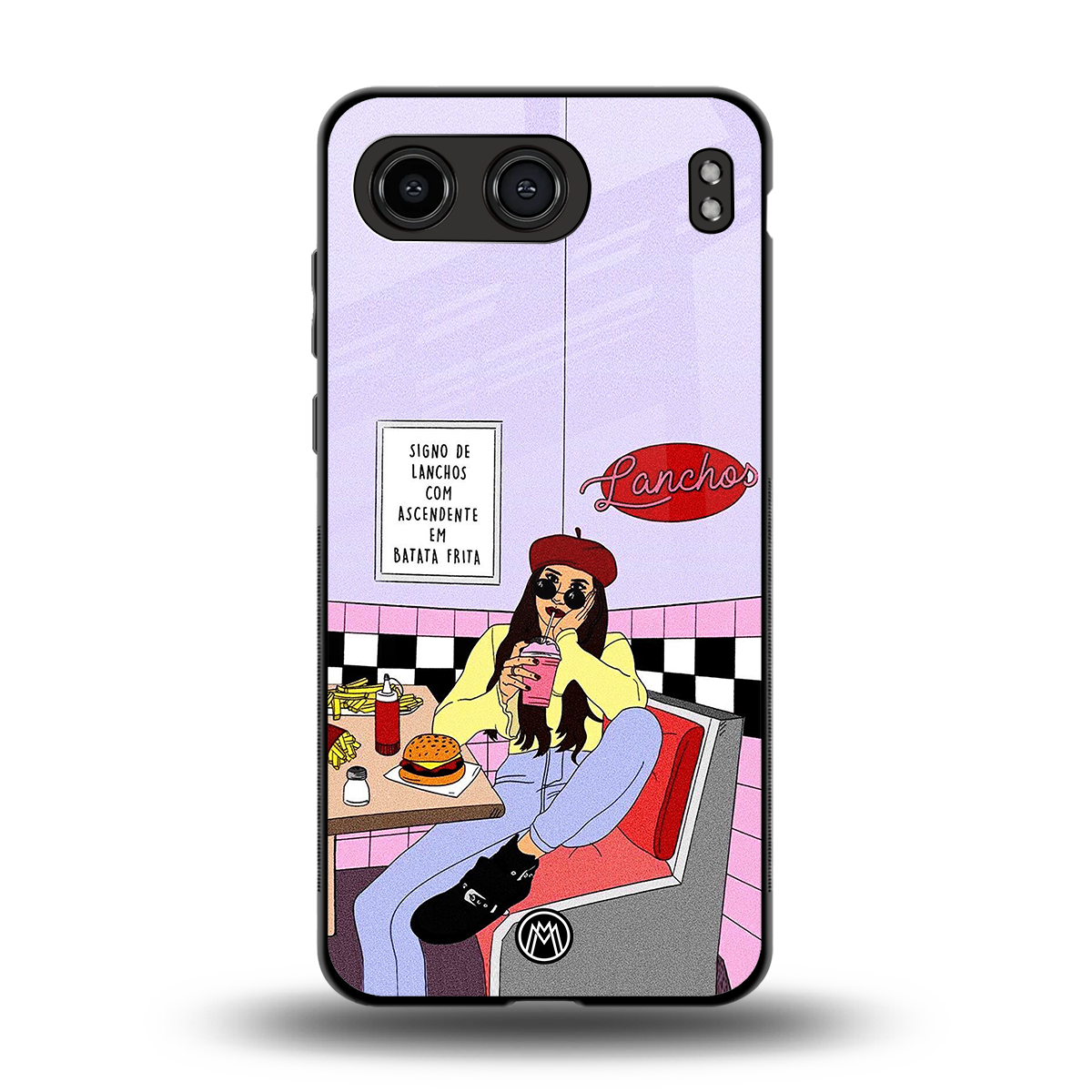 foodie diner back phone cover | glass case for oneplus nord 4