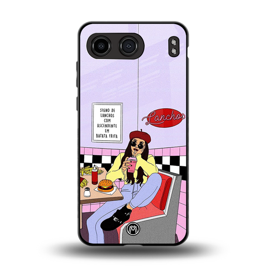 foodie diner back phone cover | glass case for oneplus nord 4