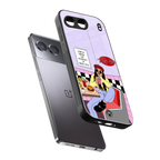 foodie diner back phone cover | glass case for oneplus nord 4