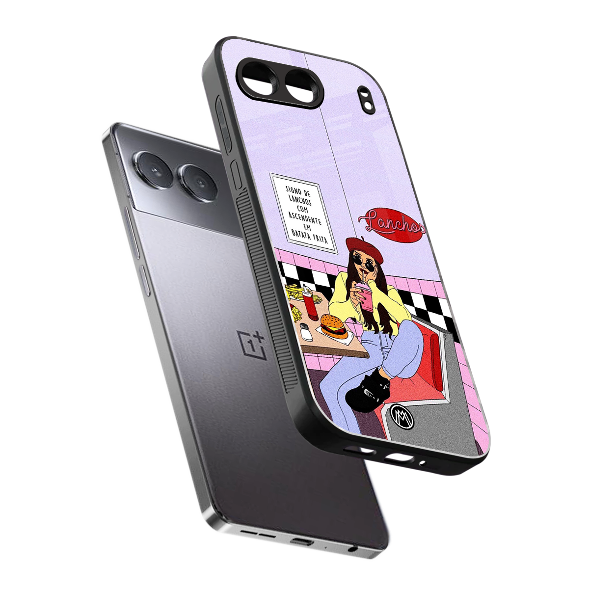 foodie diner back phone cover | glass case for oneplus nord 4