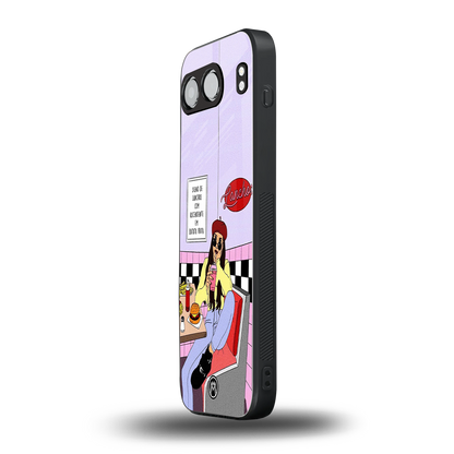 foodie diner back phone cover | glass case for oneplus nord 4