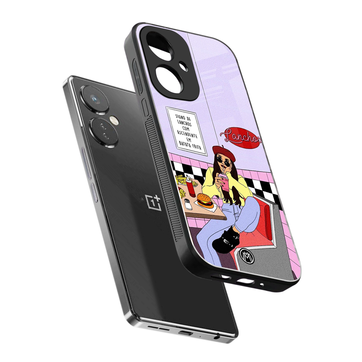 foodie diner back phone cover | glass case for oneplus nord ce 3