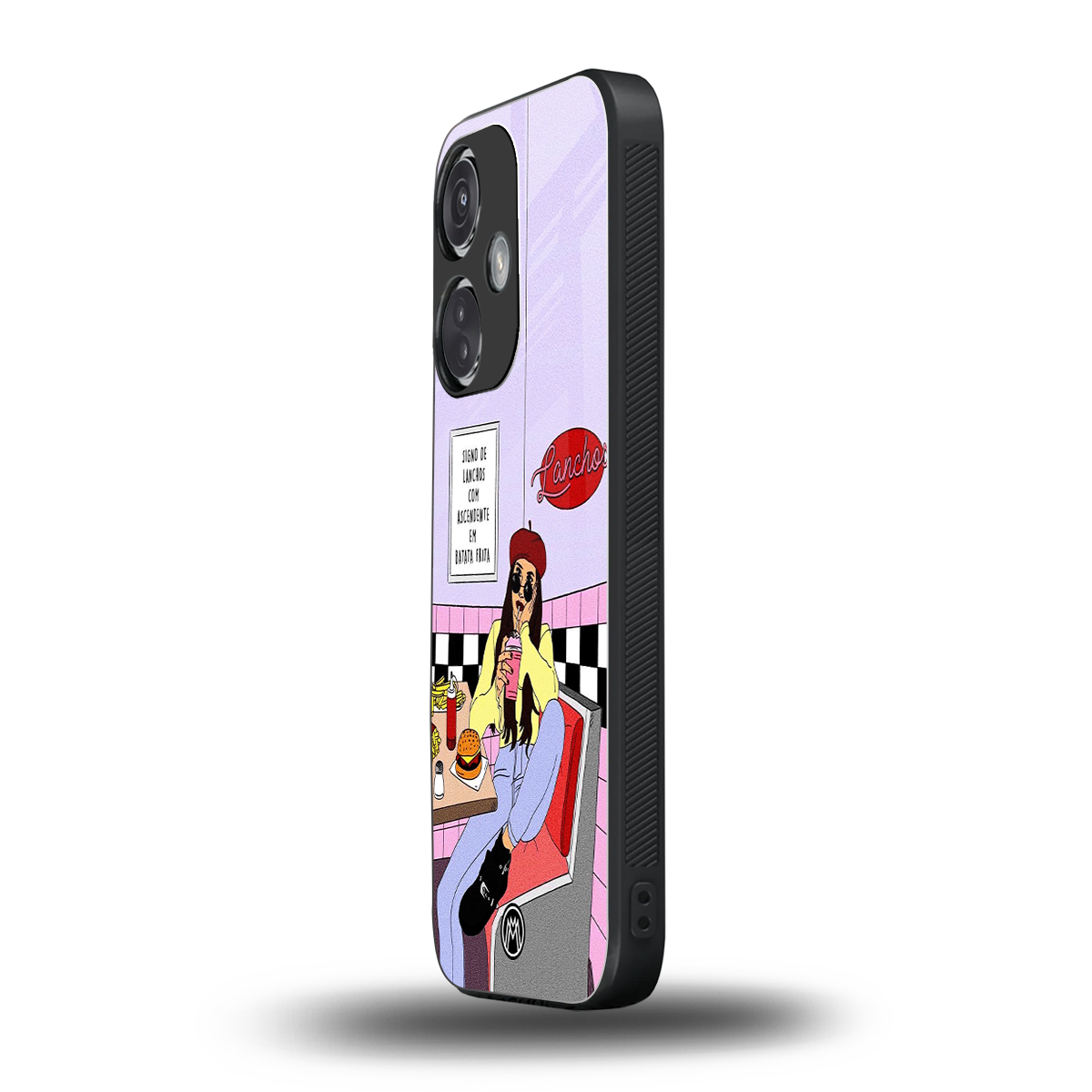 foodie diner back phone cover | glass case for oneplus nord ce 3