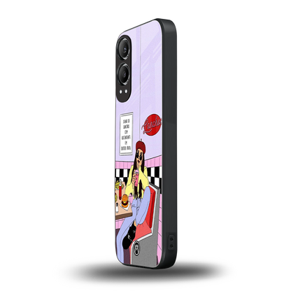 foodie diner back phone cover | glass case for oneplus nord ce 4 lite