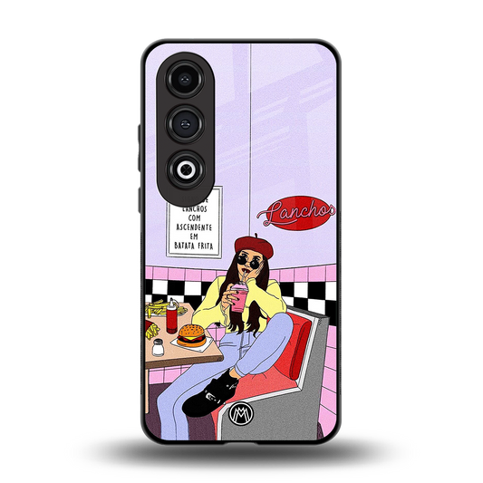foodie diner back phone cover | glass case for oneplus nord ce 4