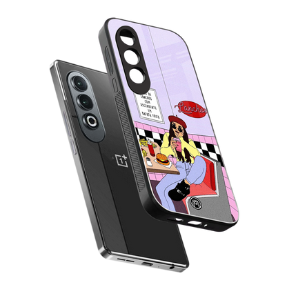 foodie diner back phone cover | glass case for oneplus nord ce 4