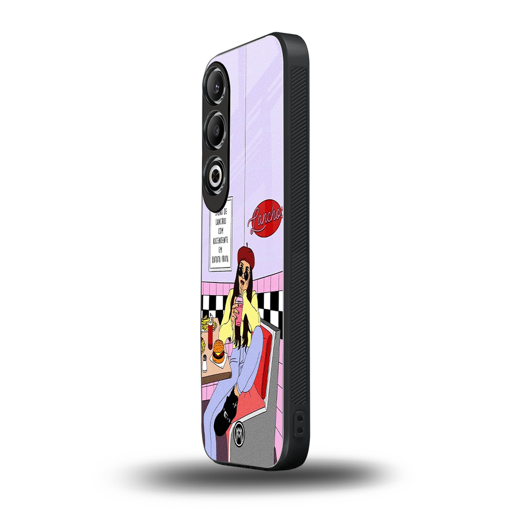 foodie diner back phone cover | glass case for oneplus nord ce 4