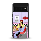 foodie diner back phone cover | glass case for google pixel 6 pro