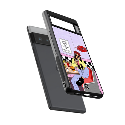 foodie diner back phone cover | glass case for google pixel 6 pro
