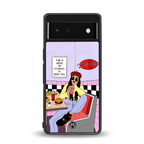 foodie diner back phone cover | glass case for google pixel 6