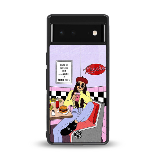 foodie diner back phone cover | glass case for Google Pixel 6A