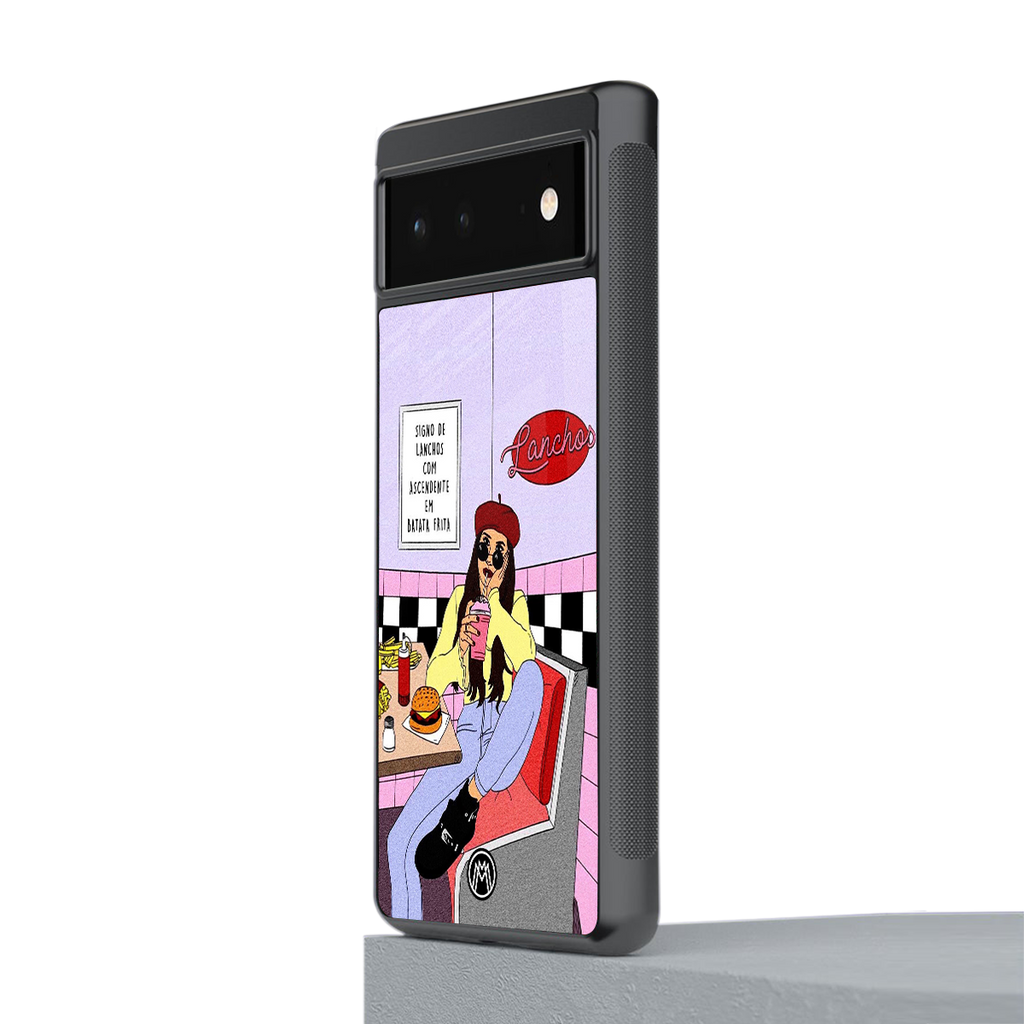 foodie diner back phone cover | glass case for Google Pixel 6A