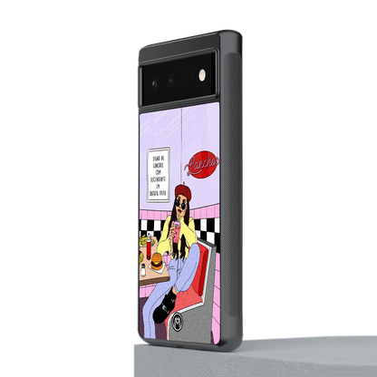 foodie diner back phone cover | glass case for Google Pixel 6A