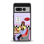foodie diner back phone cover | glass case for google pixel 7 pro
