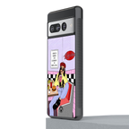foodie diner back phone cover | glass case for google pixel 7 pro