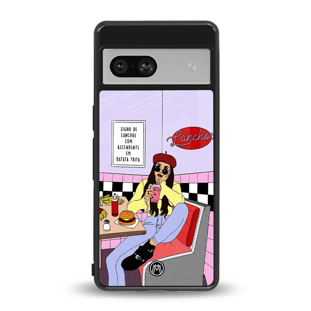 foodie diner back phone cover | glass case for Google Pixel 7