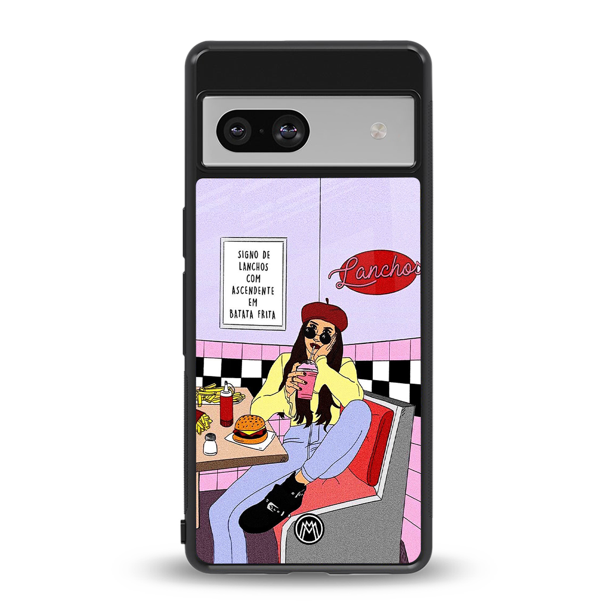 foodie diner back phone cover | glass case for Google Pixel 7A