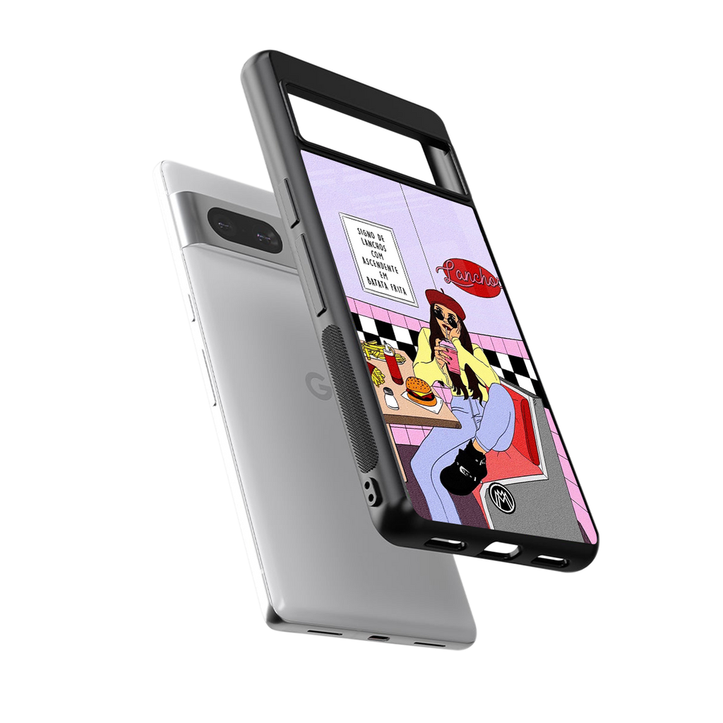 foodie diner back phone cover | glass case for Google Pixel 7A