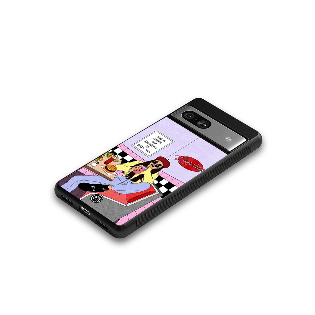 foodie diner back phone cover | glass case for Google Pixel 7A