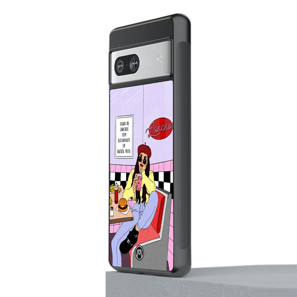 foodie diner back phone cover | glass case for Google Pixel 7