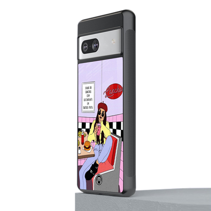 foodie diner back phone cover | glass case for Google Pixel 7