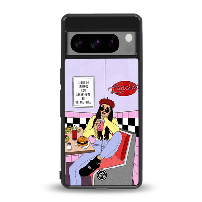 foodie diner back phone cover | glass case for google pixel 8 pro