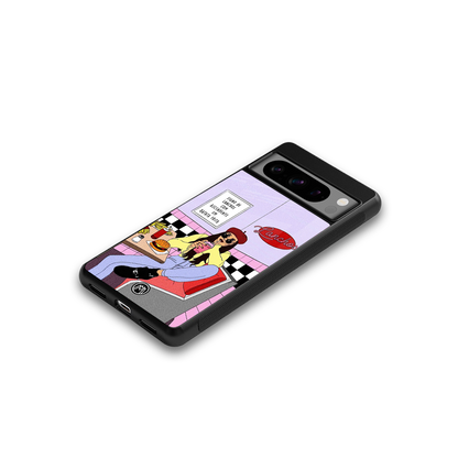 foodie diner back phone cover | glass case for google pixel 8 pro