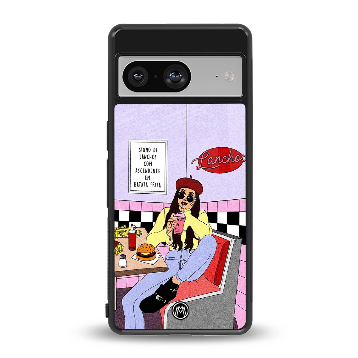 foodie diner back phone cover | glass case for Google Pixel 8