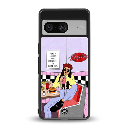 foodie diner back phone cover | glass case for Google Pixel 8