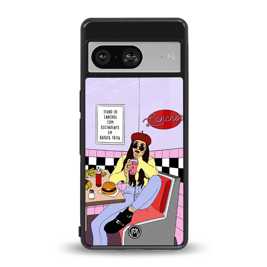 foodie diner back phone cover | glass case for Google Pixel 8