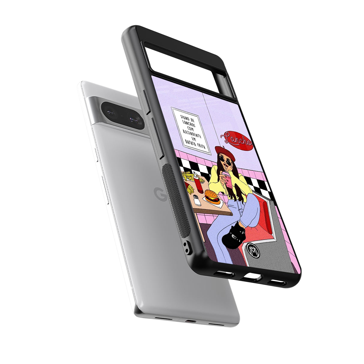 foodie diner back phone cover | glass case for Google Pixel 8